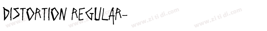 Distortion Regular字体转换
